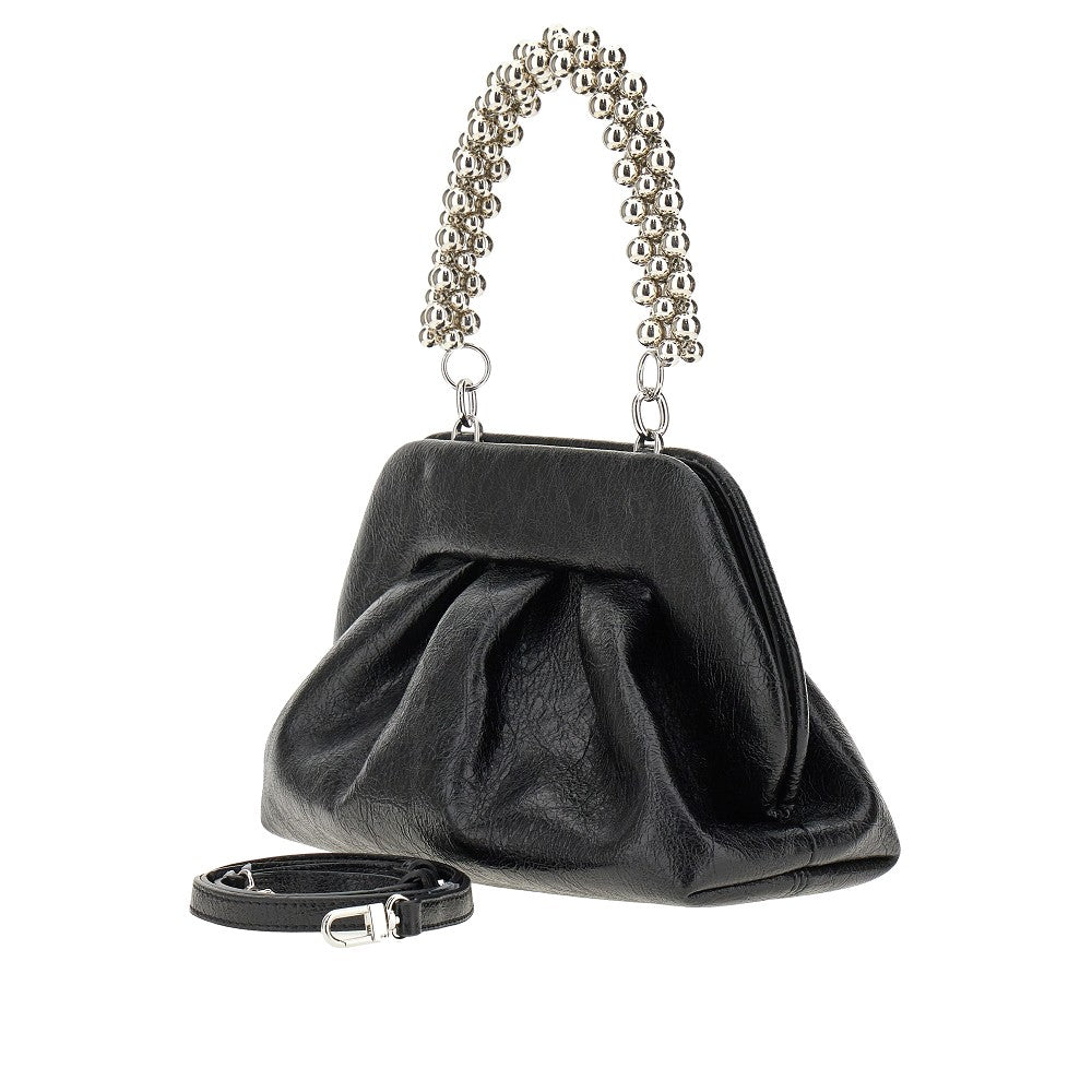 'Tia' clutch with beaded handle