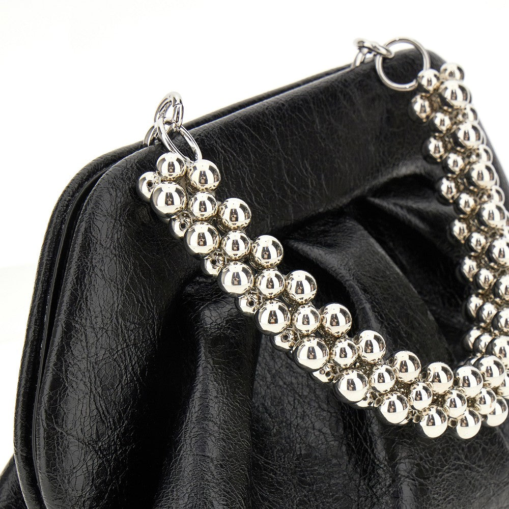 'Tia' clutch with beaded handle