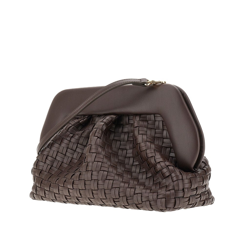 'Bios' vegan leather clutch