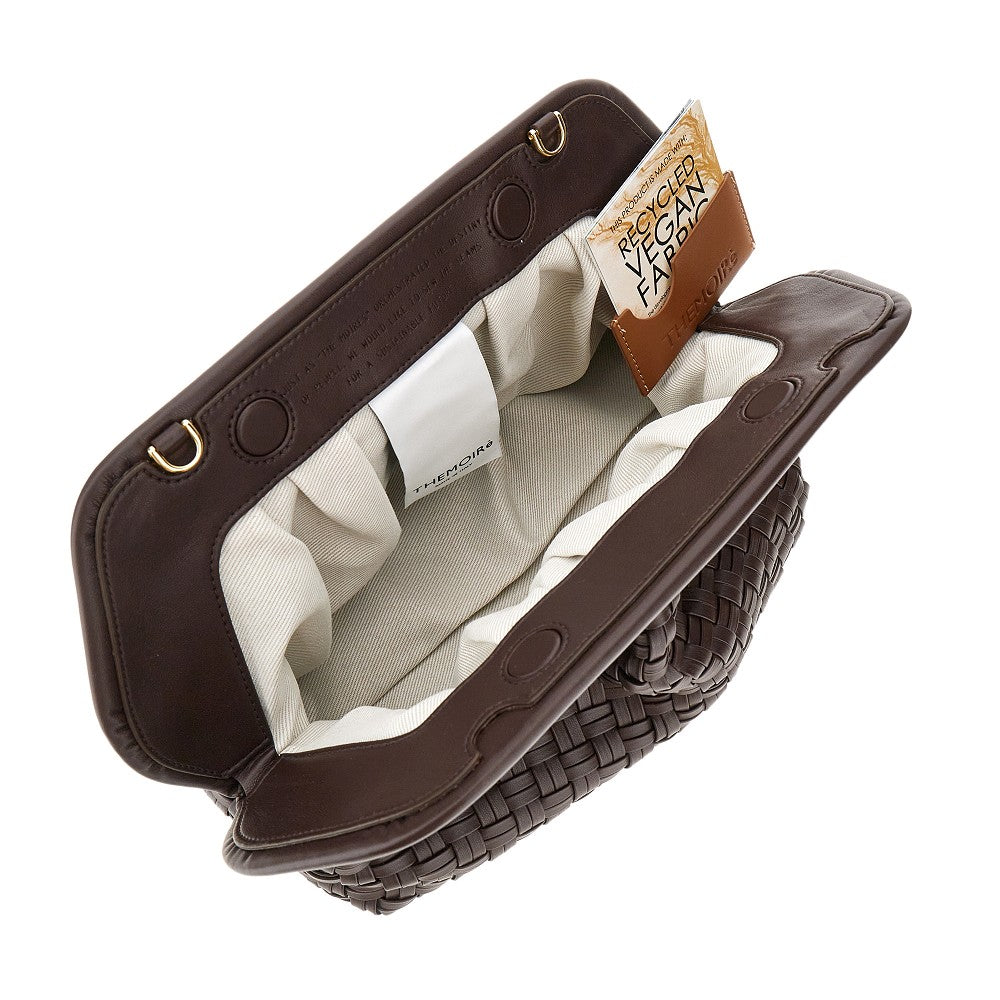 'Bios' vegan leather clutch