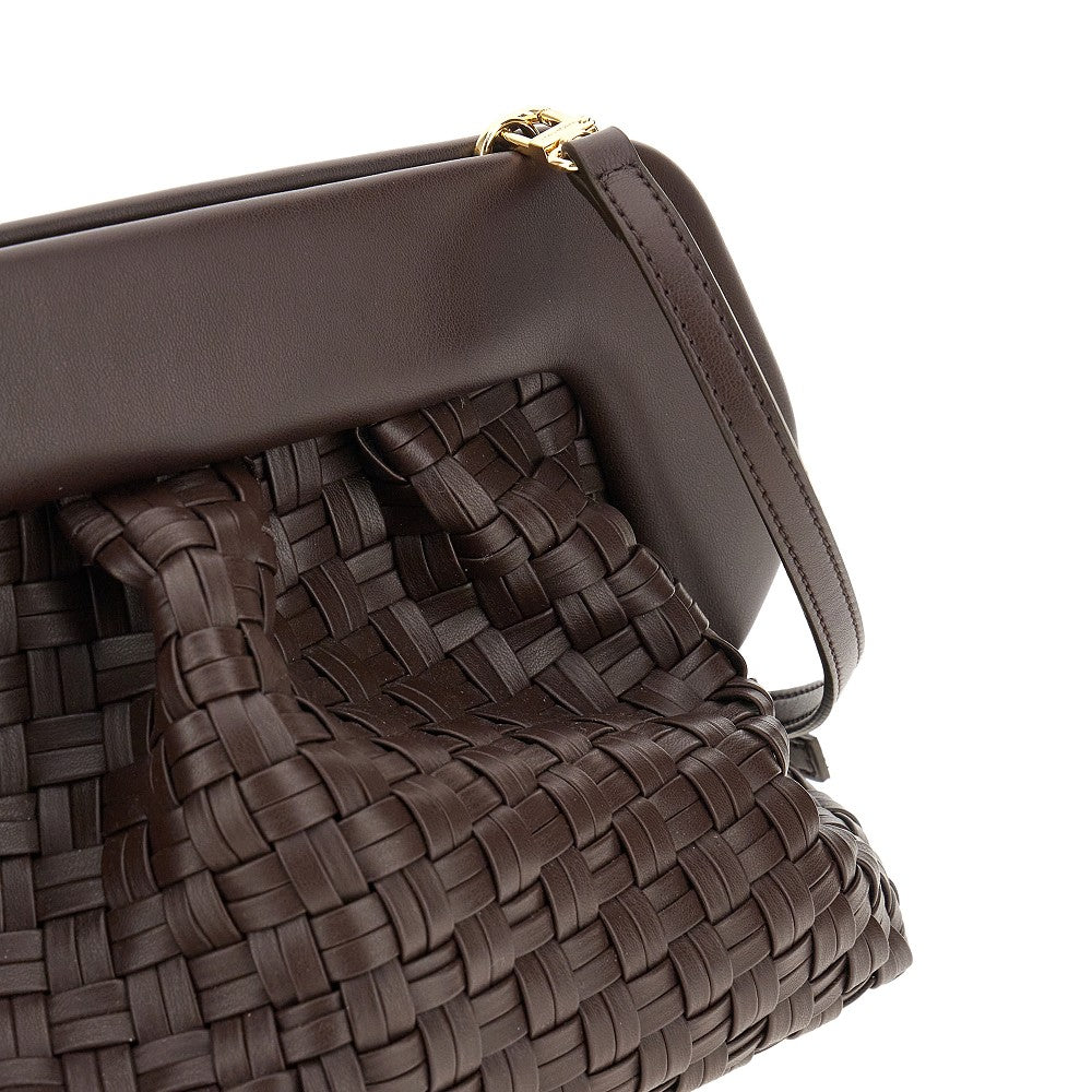 'Bios' vegan leather clutch