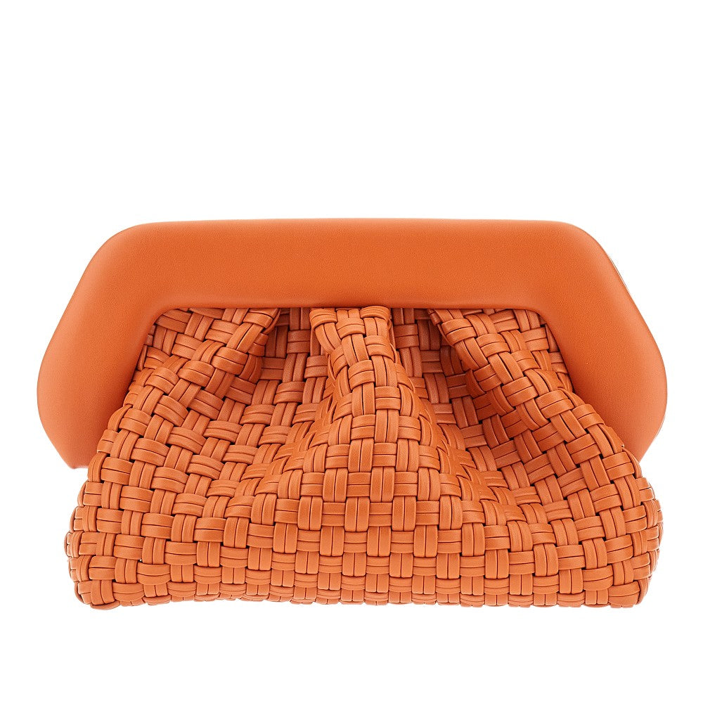 Clutch 'Bios' in pelle vegana intrecciata