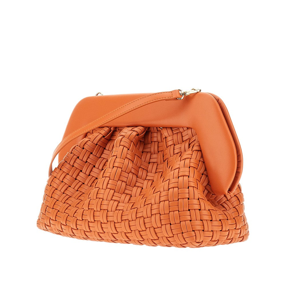 Clutch 'Bios' in pelle vegana intrecciata