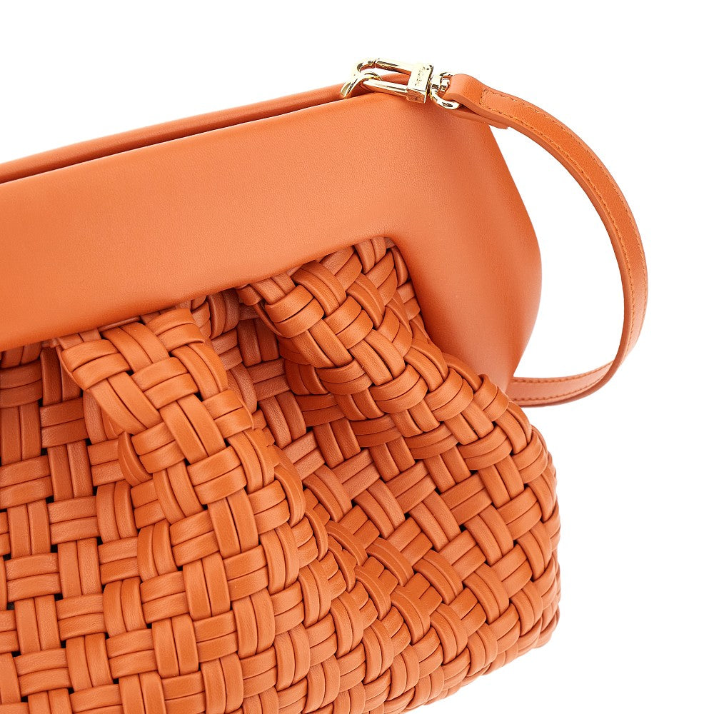 Clutch 'Bios' in pelle vegana intrecciata