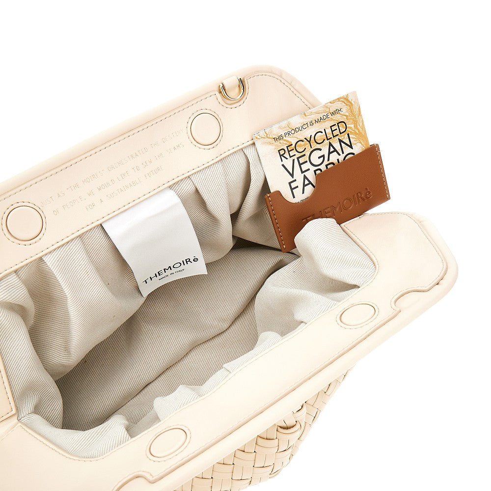 Clutch 'Bios' in pelle vegana intrecciata
