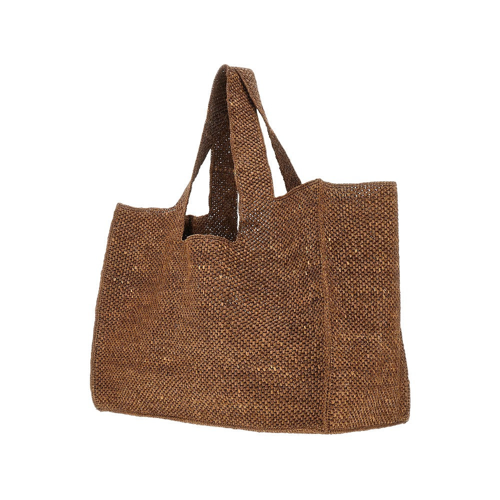 Maxi tote bag 'Morea' in rafia sintetica