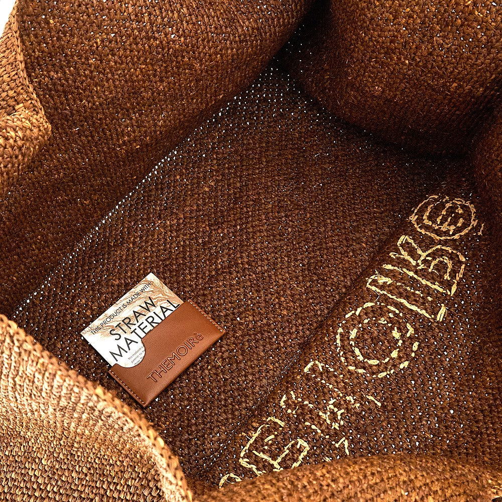 Maxi tote bag 'Morea' in rafia sintetica