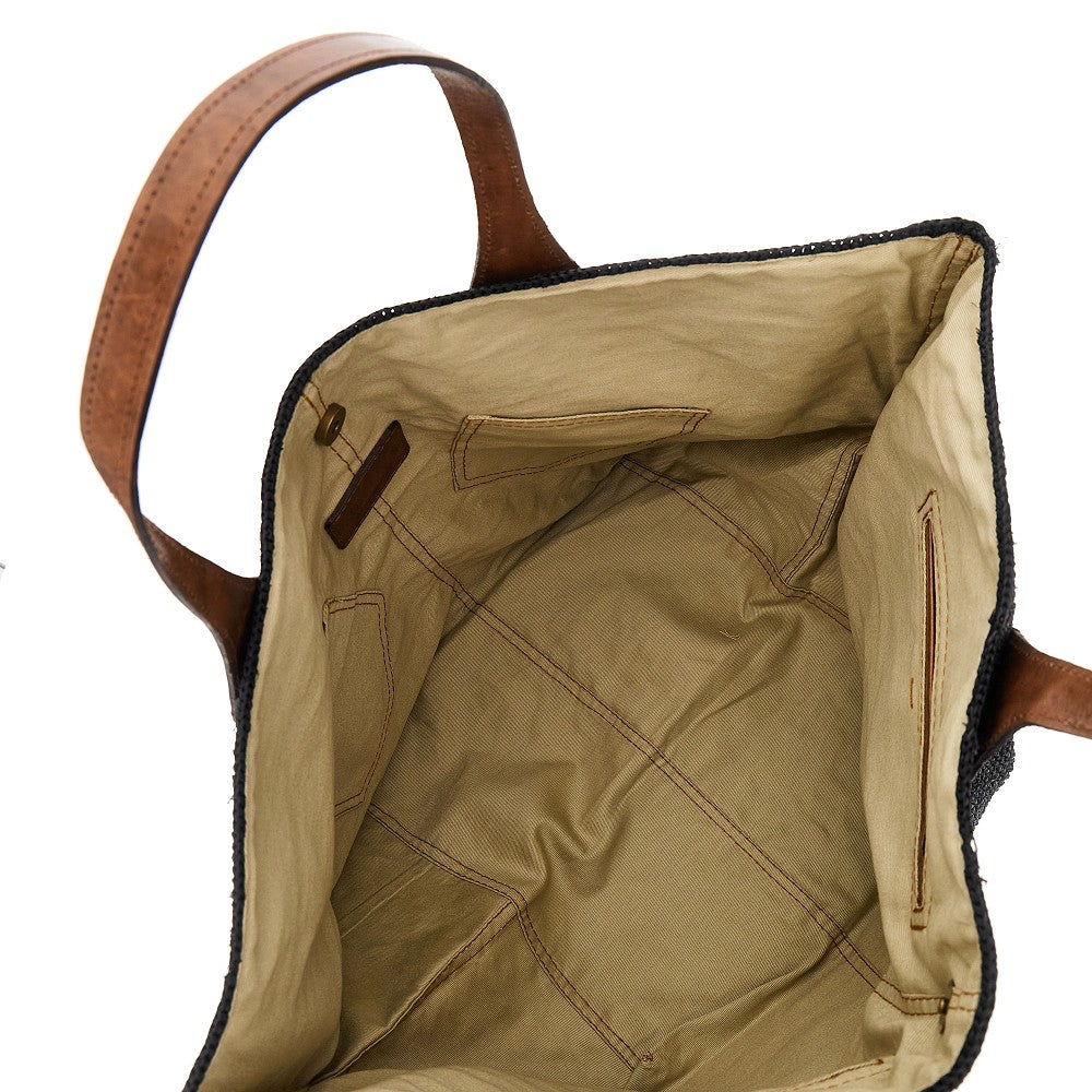 Borsa 'Tokyo II' in rafia naturale