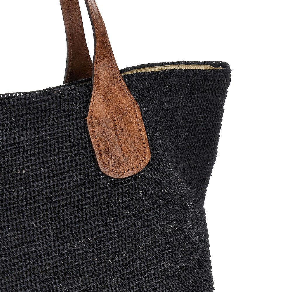 Borsa 'Tokyo II' in rafia naturale