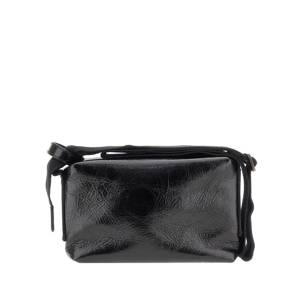 Leather small shoulder bag