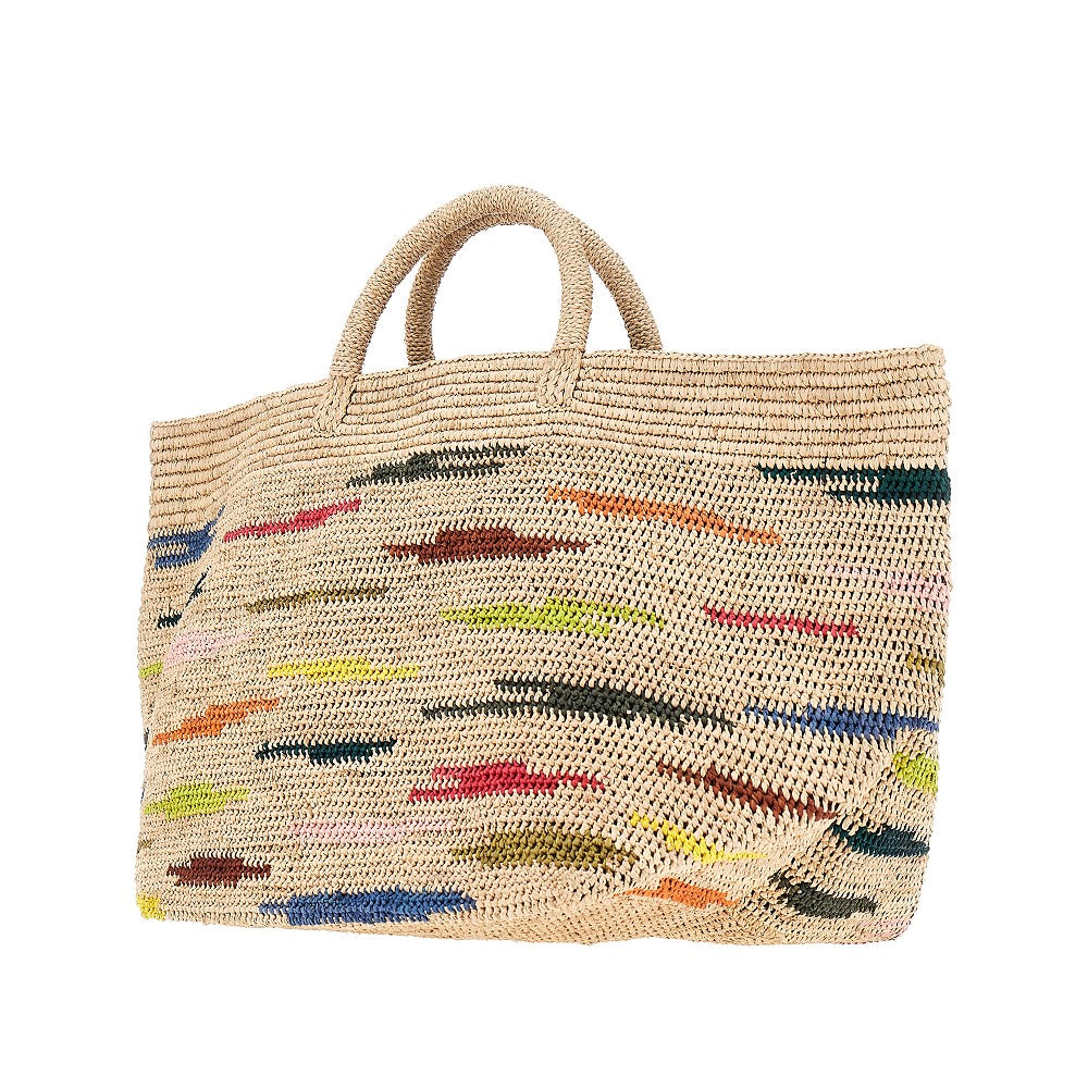 Borsa 'Vanilla' in rafia naturale
