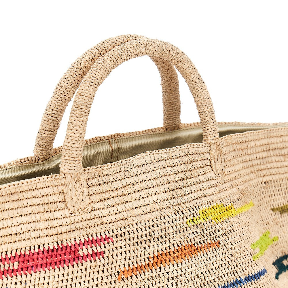 Borsa 'Vanilla' in rafia naturale