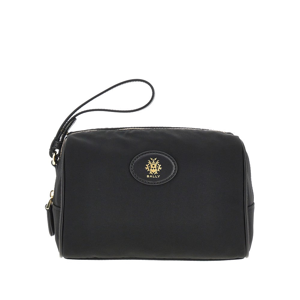 Nylon pouch with Bally Crest patch