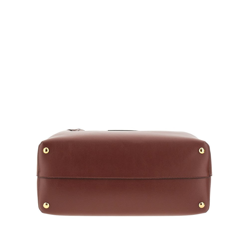 Shopping bag 'Libra' media in pelle
