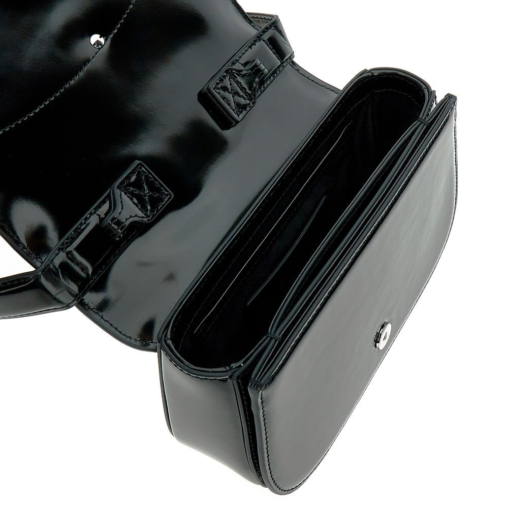 Mirrored leather 1DR shoulder bag