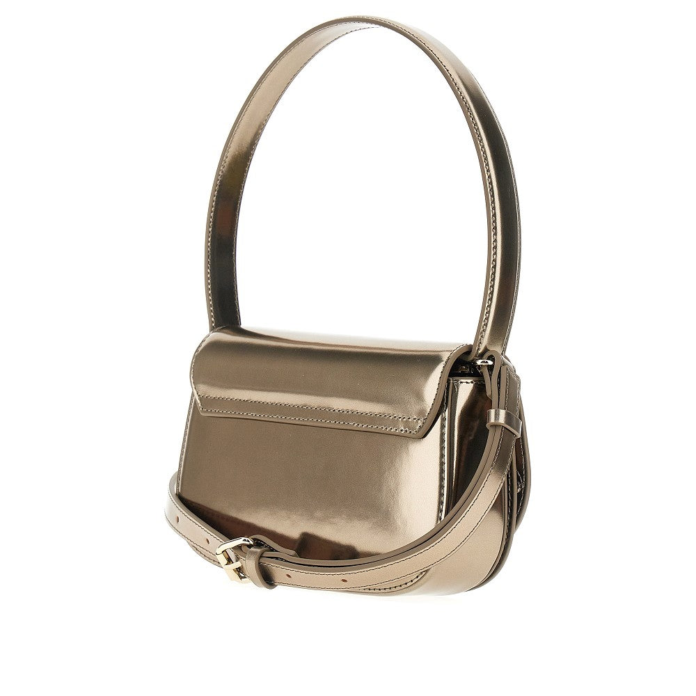 Mirrored leather 1DR shoulder bag