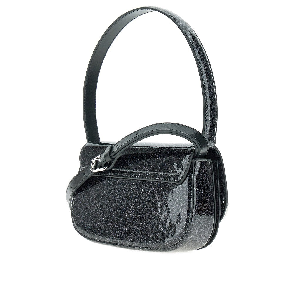 Glittered '1DR' shoulder bag