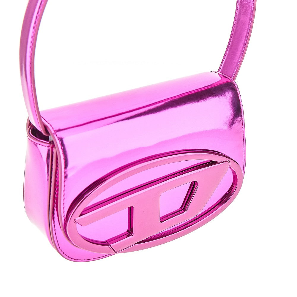 Mirrored leather 1DR shoulder bag