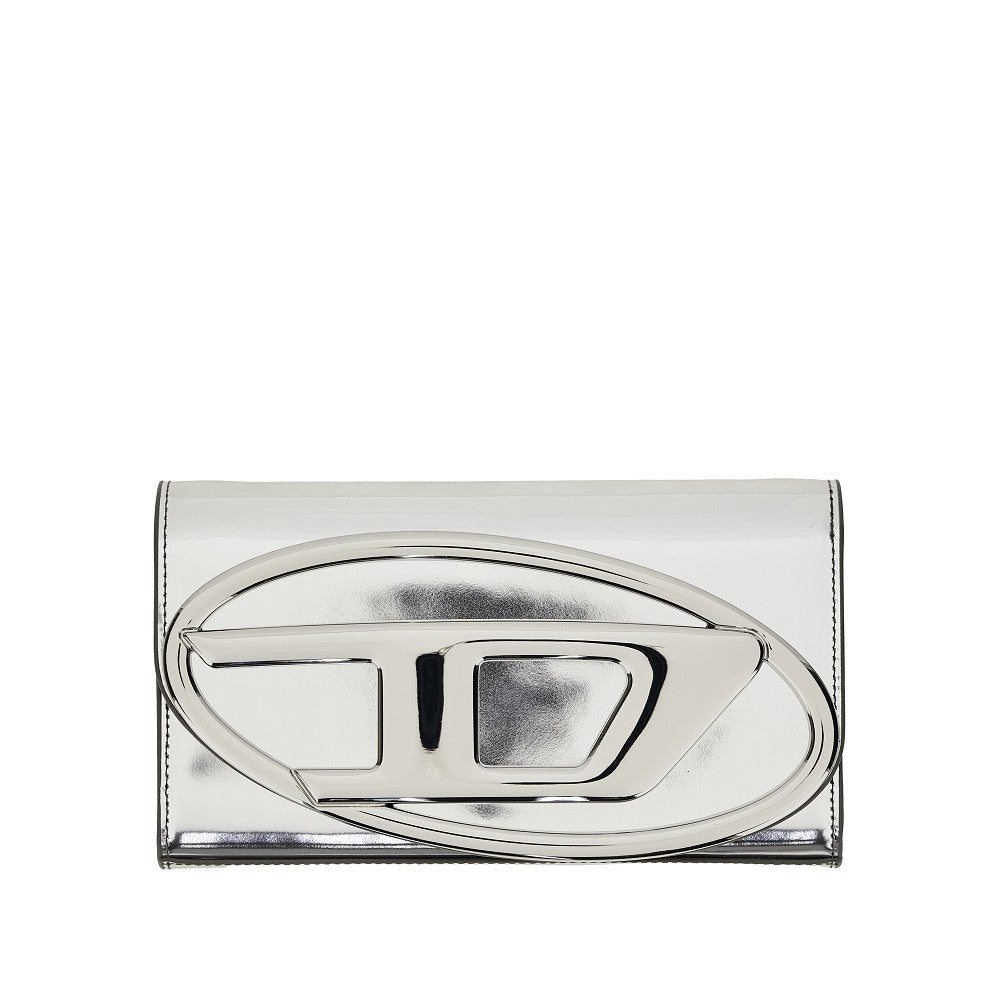 Pochette in pelle metallizzata '1dr'