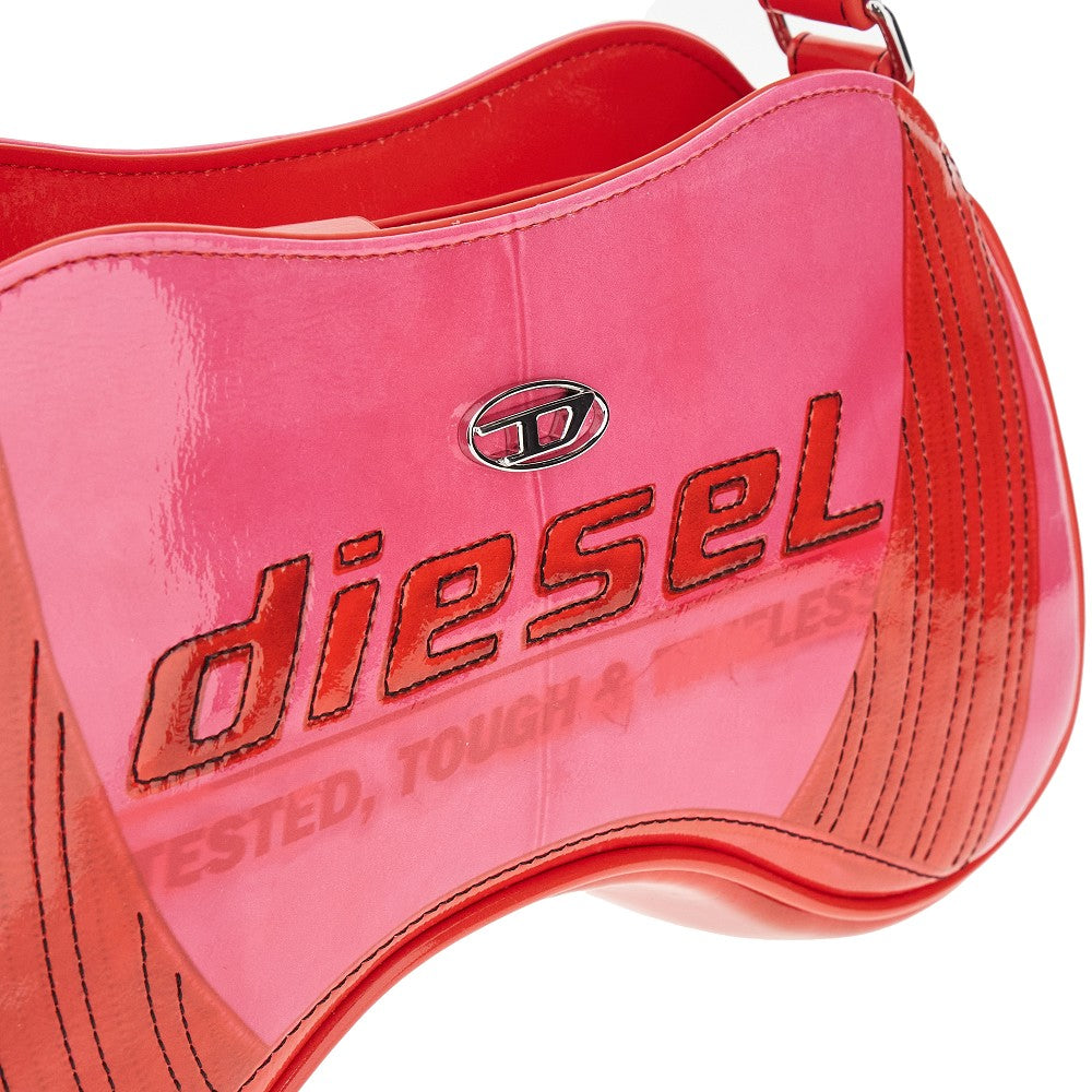 'Play' shoulder bag with biker details