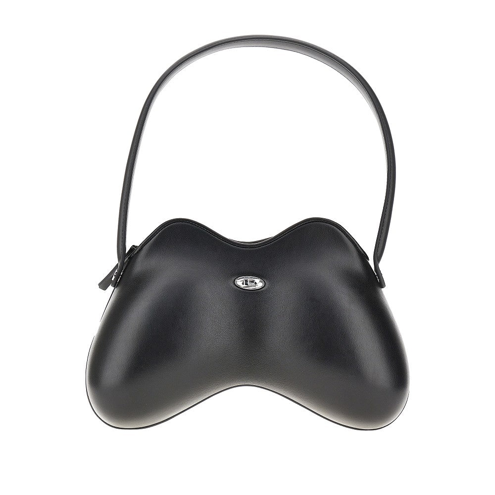 Borsa a spalla 'Double-D' in pelle sintetica