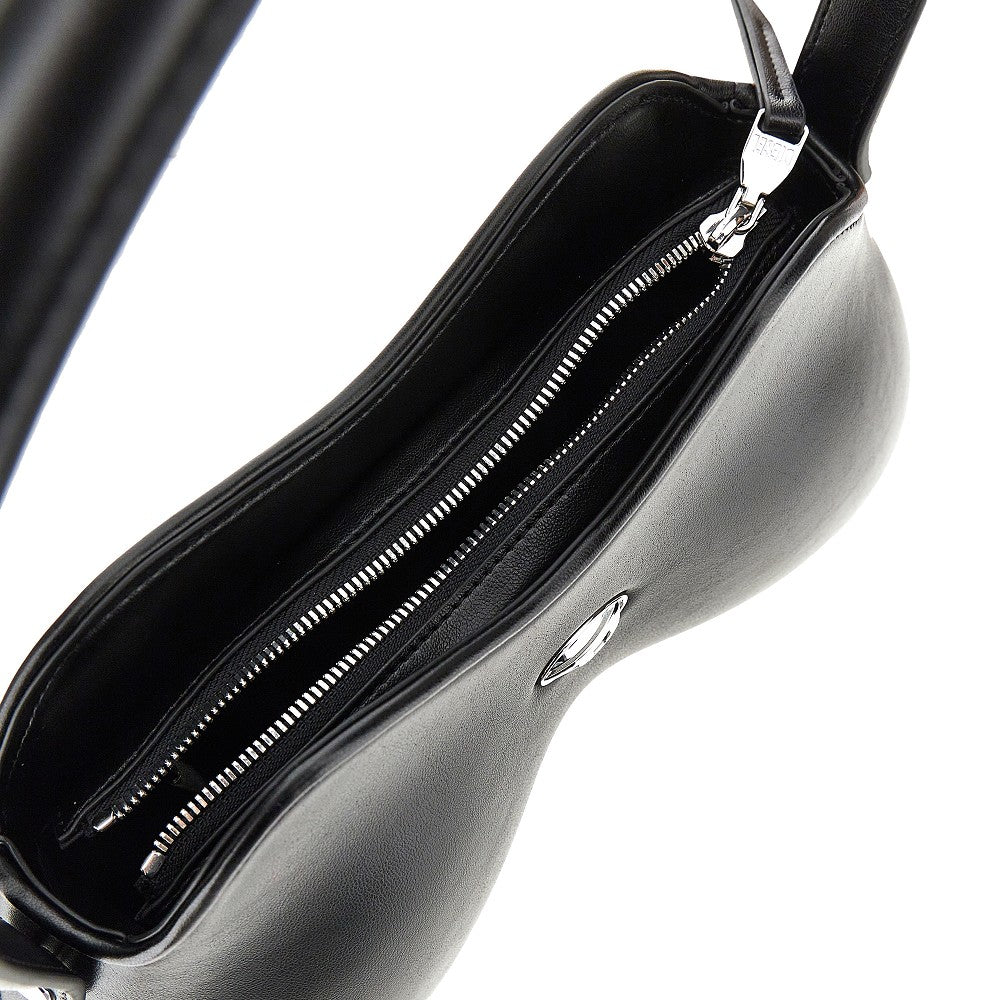Borsa a spalla 'Double-D' in pelle sintetica