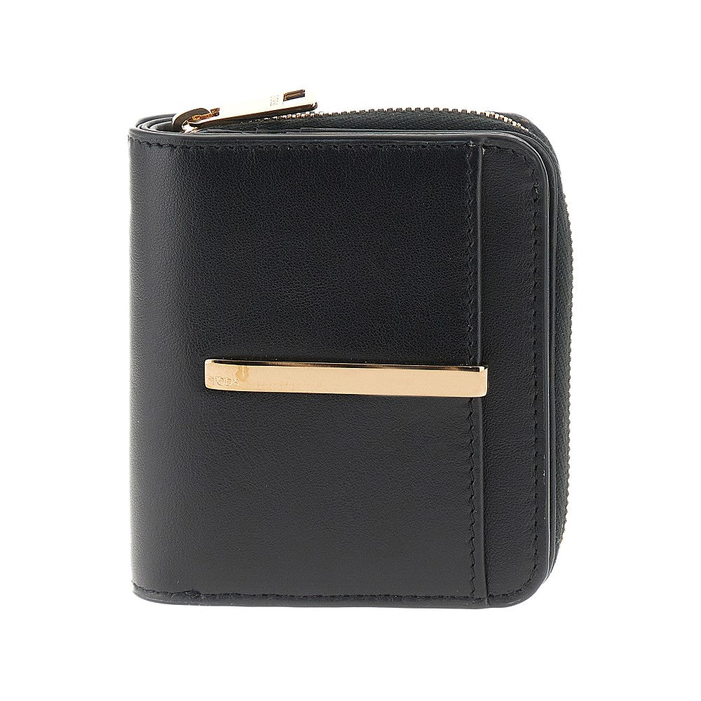 Portafoglio bi-fold piccolo in pelle