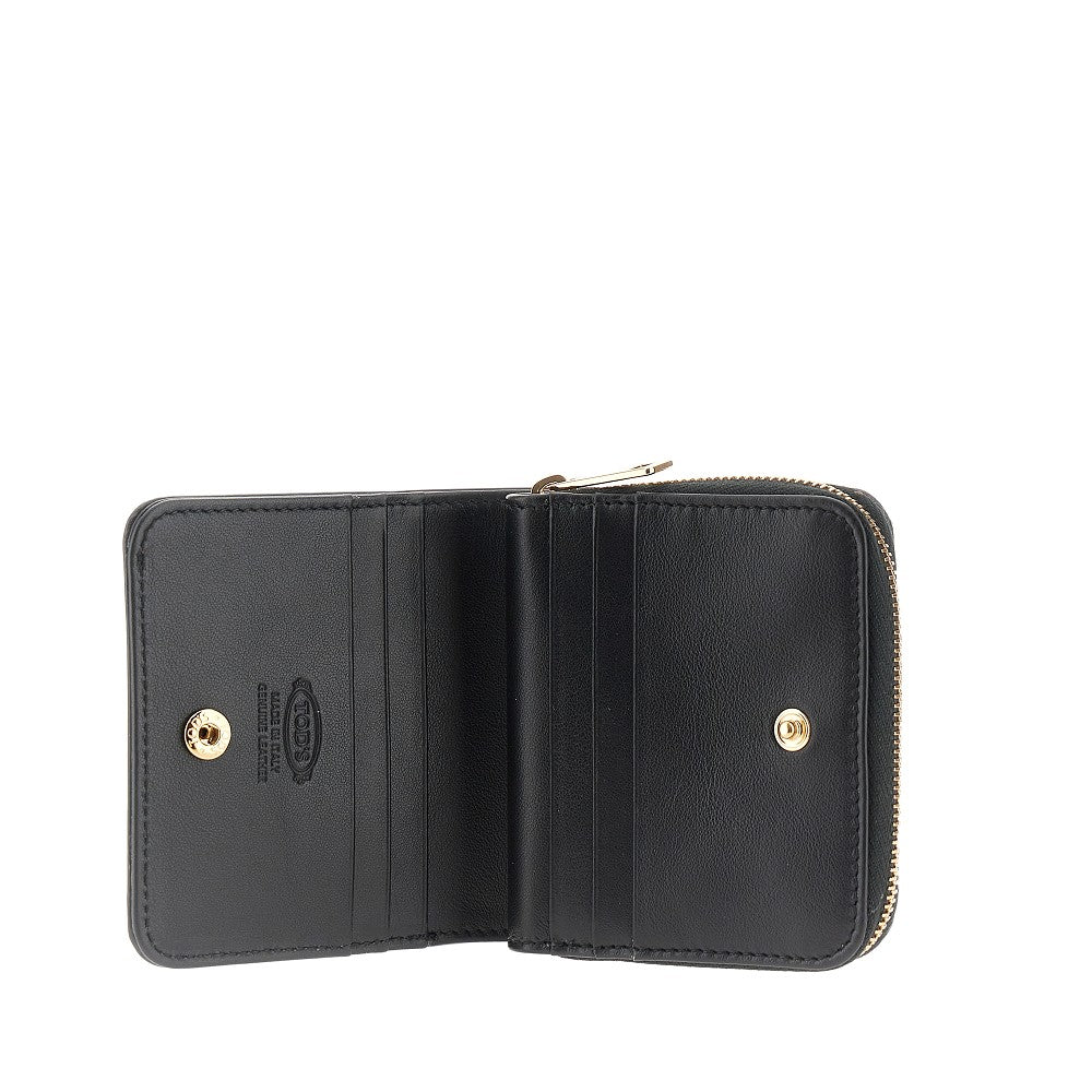 Portafoglio bi-fold piccolo in pelle