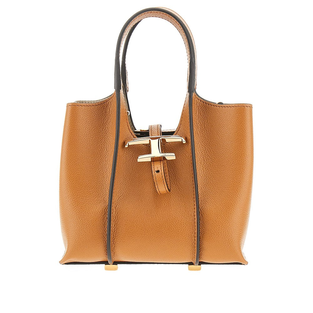 Grain leather micro T Timeless shopping bag