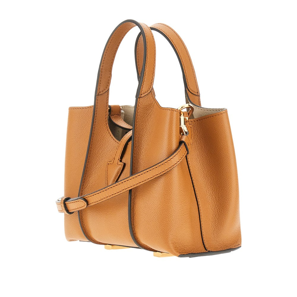Grain leather micro T Timeless shopping bag