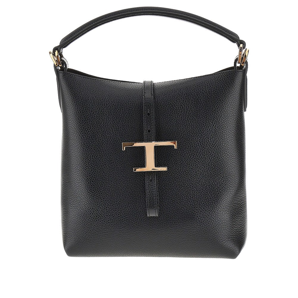Leather mini 'T Timeless' bucket bag