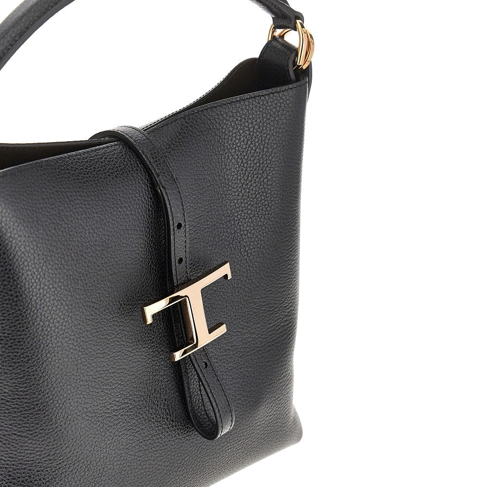 Leather mini 'T Timeless' bucket bag