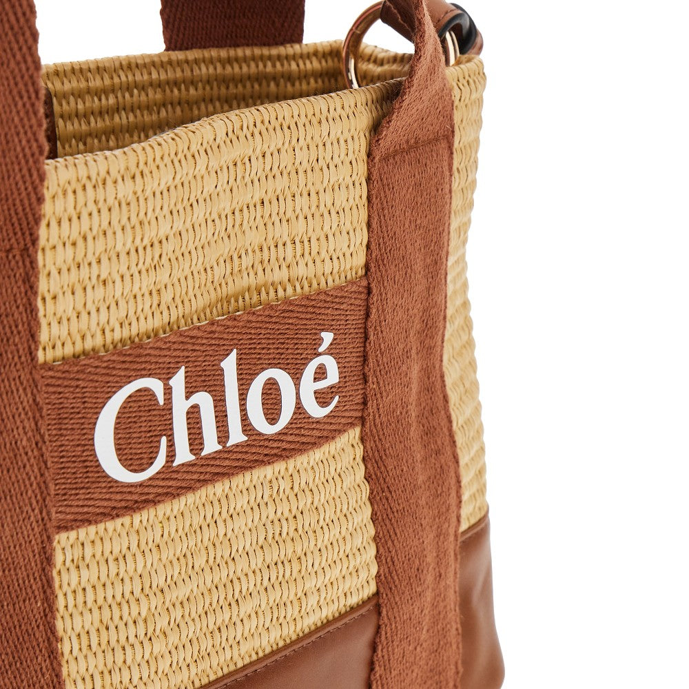 Borsa Kids in rafia intrecciata
