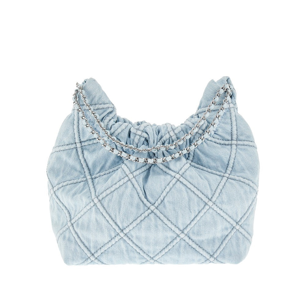 Mini 'Flemin' denim hobo bag