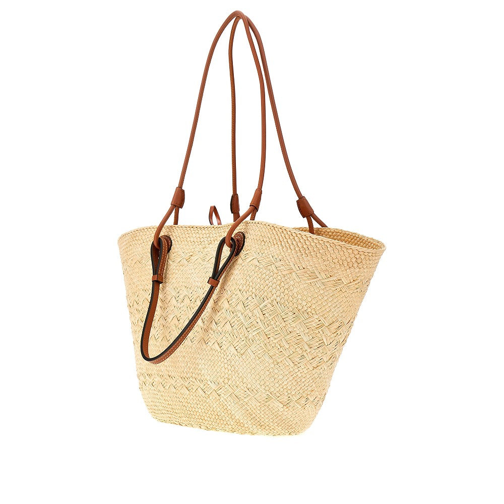 Iraca palm medium basket bag