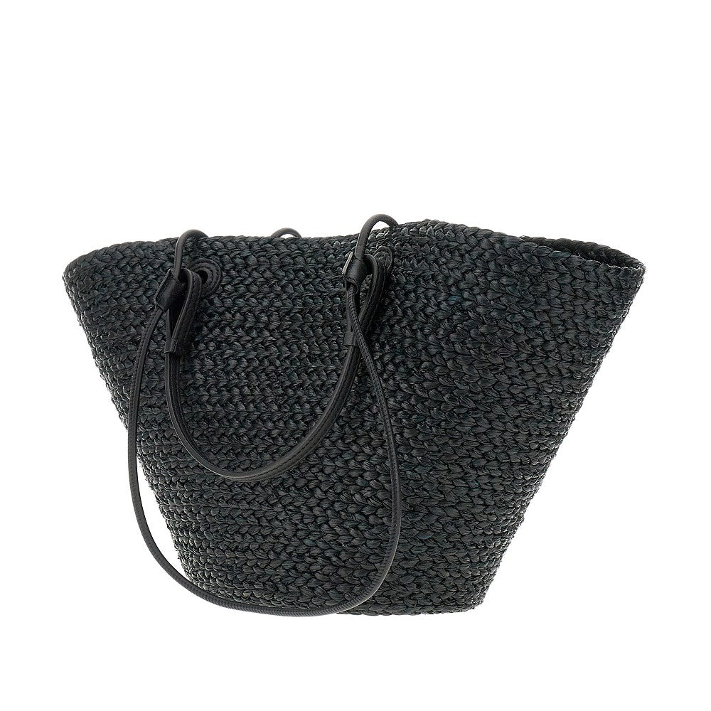 'Anagram' raffia basket bag