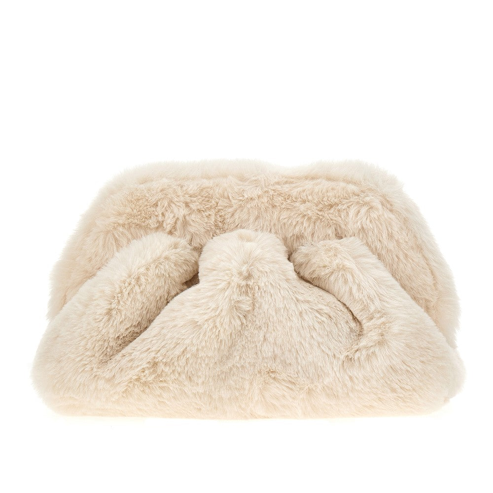 Eco fur 'Tia' clutch