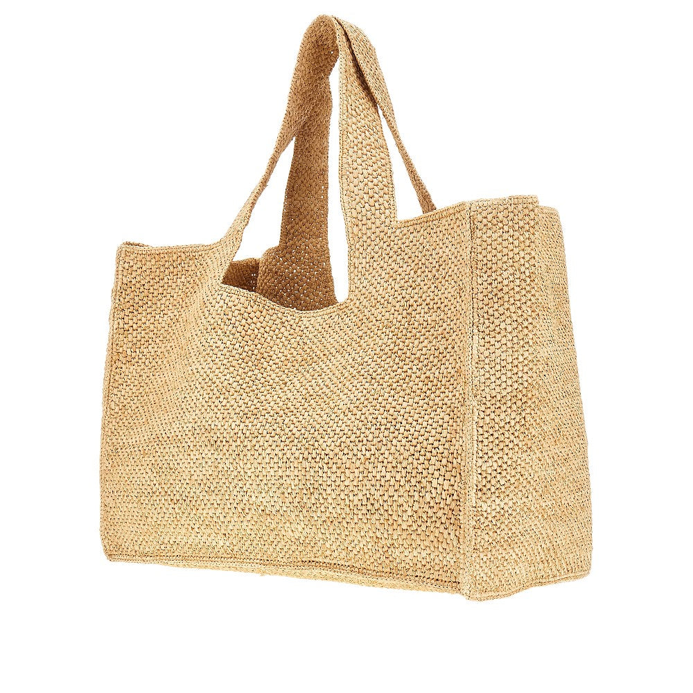 Maxi tote bag 'Morea' in rafia sintetica