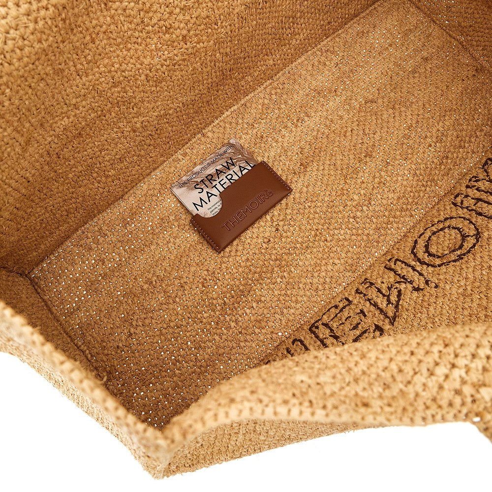 Maxi tote bag 'Morea' in rafia sintetica