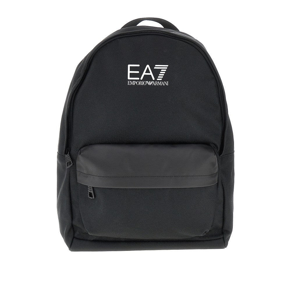 Canvas backpack with logo print