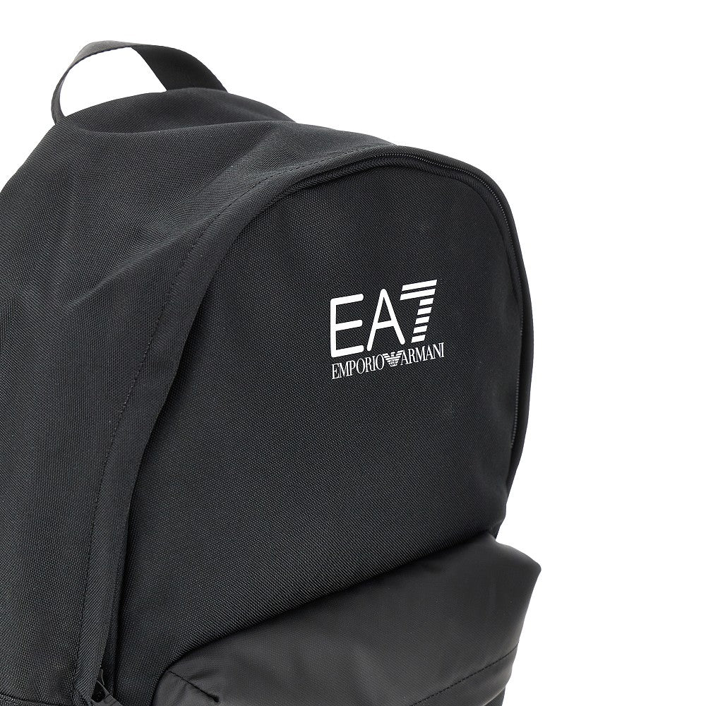 Canvas backpack with logo print