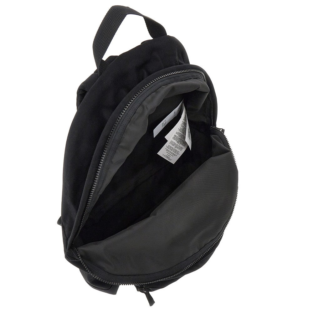 Logo embroidery cotton-blend backpack