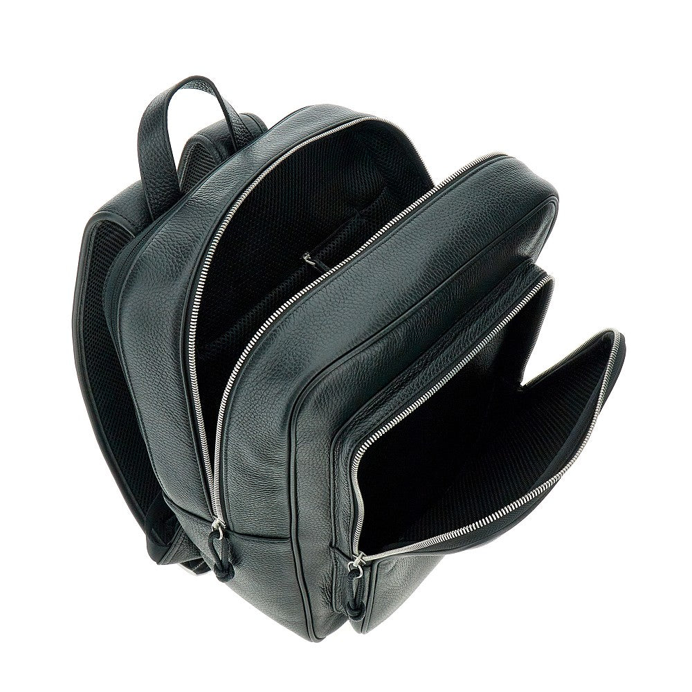 Zaino in pelle martellata
