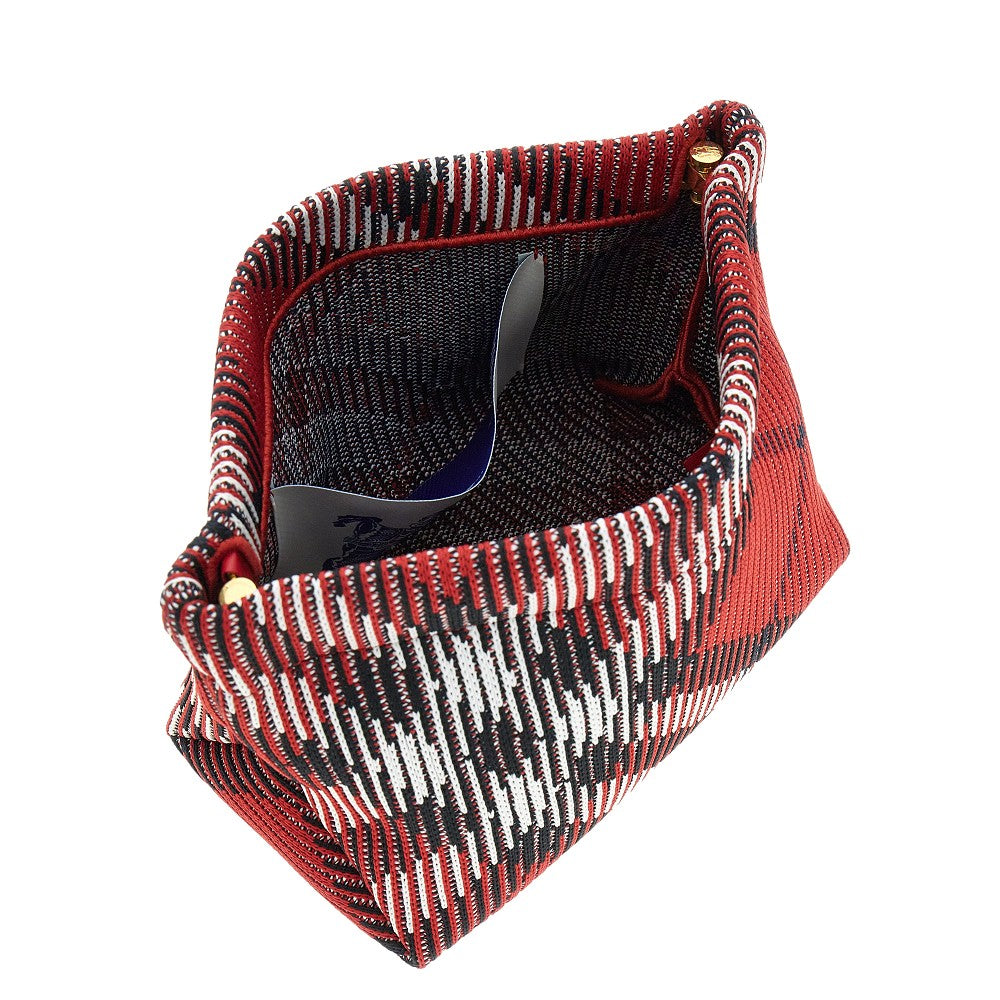 Pochette in maglia Check
