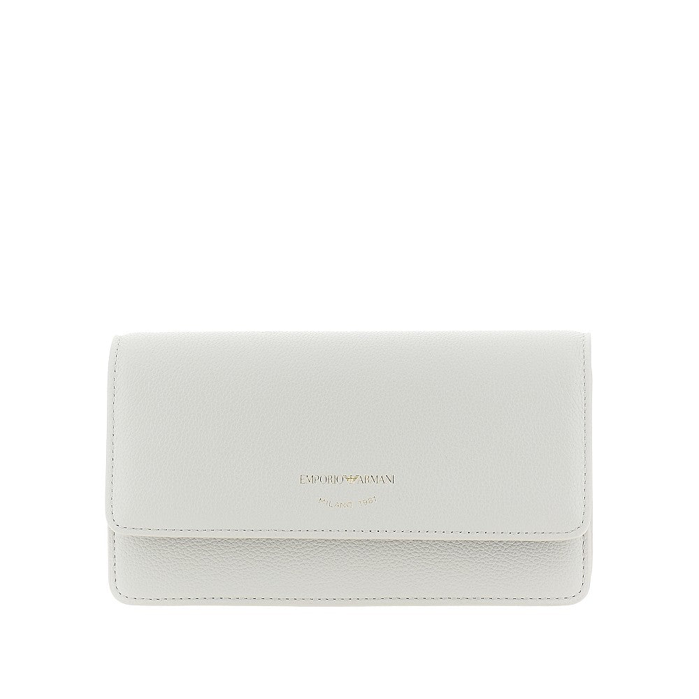 Clutch in pelle granata con catena