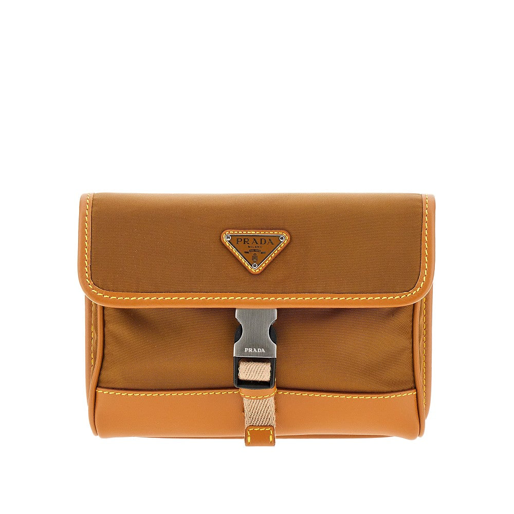 Pouch porta smartphone in Re-Nylon e Saffiano