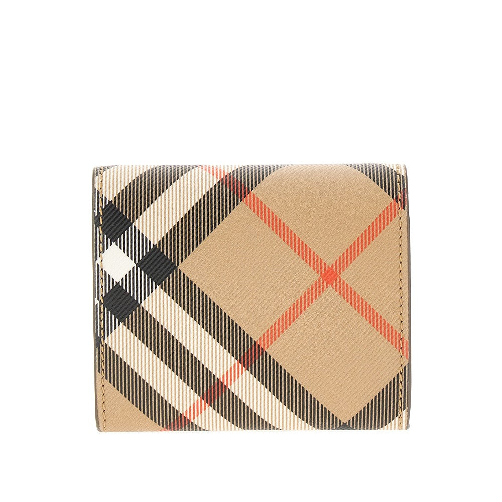 Check coated fabric coin purse