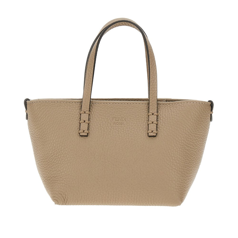 Mini shopping bag 'Roll' in pelle