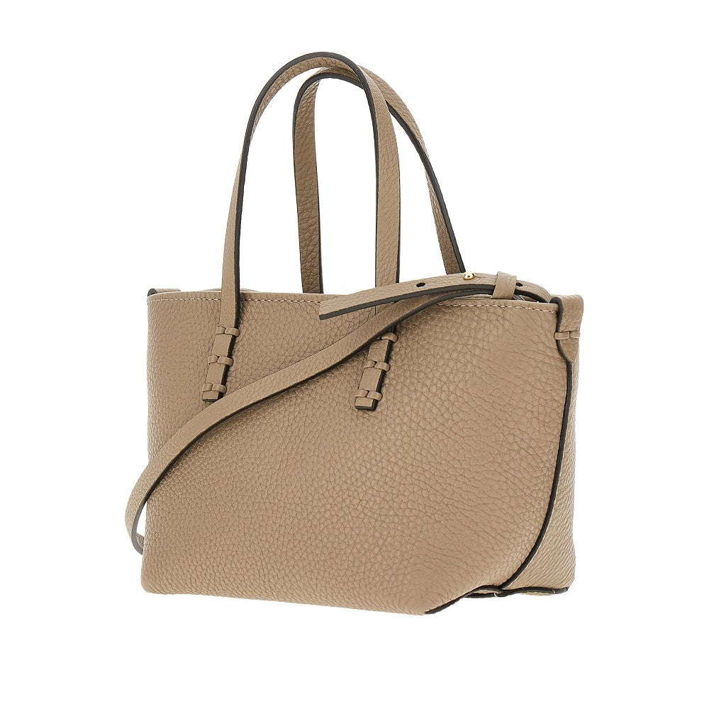 Mini shopping bag 'Roll' in pelle