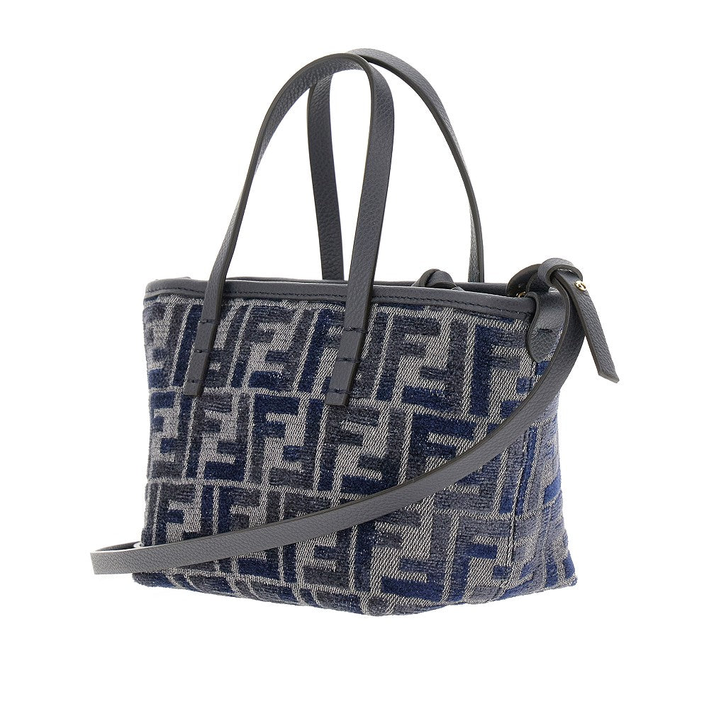 FF chenille mini 'Roll' shopping bag